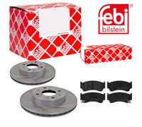 Febi BILSTEIN Dischi Freno Anteriori Ventilati + Pastiglie per Nissan Almera i '