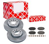 Febi BILSTEIN Dischi Freno Anteriori Ventilati + Pastiglie per Seat Leon VW Golf