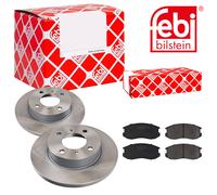 Febi BILSTEIN Dischi Freno Pieno Frontale + Pastiglie per Mitsubishi COLT V CJ