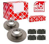 Febi BILSTEIN Dischi Freno Pieno Frontale + Pastiglie per Opel Corsa A Cc Kadett
