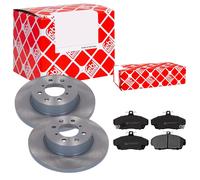 Febi BILSTEIN Dischi Freno Pieno Frontale + Pastiglie per Rover 200 Hatchback RF