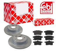Febi BILSTEIN Dischi Freno Pieno Posteriore + Pastiglie Dei per Honda Accord