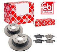 Febi BILSTEIN Dischi Freno Pieno Posteriore + Pastiglie Freno per Ford Transit
