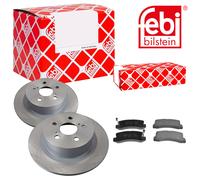 Febi BILSTEIN Dischi Freno Pieno Posteriore + Pastiglie Freno per Toyota Avensis