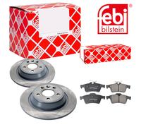 Febi BILSTEIN Dischi Freno Pieno Posteriore + Pastiglie per Ford Kuga I Focus II
