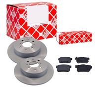 Febi BILSTEIN Dischi Freno Pieno Posteriore + Pastiglie per Honda Civic VII Eu