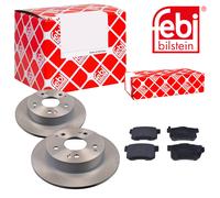 Febi BILSTEIN Dischi Freno Pieno Posteriore + Pastiglie per Honda Civic VII Ue