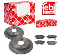Febi BILSTEIN Dischi Freno Pieno Posteriore + Pastiglie per Honda Jazz IV Gk