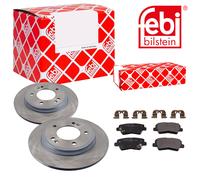 Febi BILSTEIN Dischi Freno Pieno Posteriore + Pastiglie per Hyundai Ioniq i30