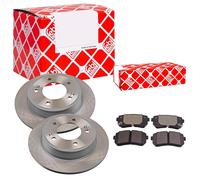 Febi BILSTEIN Dischi Freno Pieno Posteriore + Pastiglie per Hyundai Kona i30 OS