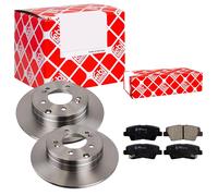 Febi BILSTEIN Dischi Freno Pieno Posteriore + Pastiglie per Hyundai Sonata V
