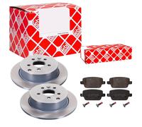 Febi BILSTEIN Dischi Freno Pieno Posteriore + Pastiglie per Land Rover