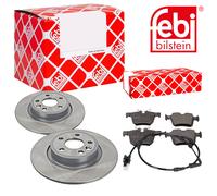 Febi BILSTEIN Dischi Freno Pieno Posteriore + Pastiglie per Land Rover Discovery