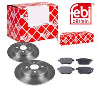 Febi BILSTEIN Dischi Freno Pieno Posteriore + Pastiglie per Toyota Yaris Iq