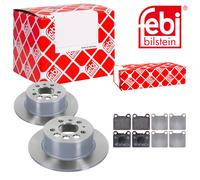 Febi BILSTEIN Dischi Freno Pieno Posteriore + Pastiglie per Volvo 240 Kombi P245
