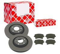 Febi BILSTEIN Dischi Freno Ventilato Posteriore + Pastiglie per Audi A4 Avant