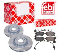 Febi BILSTEIN Dischi Freno Ventilato Posteriore + Pastiglie per Audi A4 Avant Q7