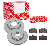 Febi BILSTEIN Dischi Freno Ventilato Posteriore + Pastiglie per Audi A8 4D2 4D8