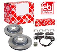 Febi BILSTEIN Dischi Freno Ventilato Posteriore + Pastiglie per Land Rover