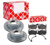 Febi BILSTEIN Dischi Freno Ventilato Posteriore + Pastiglie per Porsche Boxster