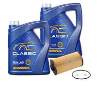 FEBI BILSTEIN Filtro Olio 10L MANNOL Classic 10W-40 Per BMW 8 Serie E31 850iCi