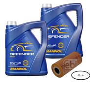 Febi Bilstein Filtro Olio 10L Mannol Defender 10W-40 Per Mercedes-Benz