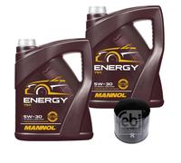 FEBI BILSTEIN Filtro Olio 10L MANNOL Energy 5W-30 Per Nissan NP300 Navara