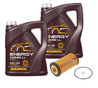 Febi BILSTEIN Filtro Olio 10L mannol Energy Combi Ll 5W-30 per Audi A8 4E2 4E8