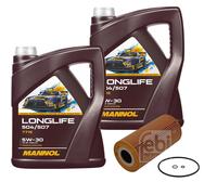 Febi BILSTEIN Filtro Olio 10L mannol Longlife 504/507 5W-30