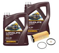 FEBI BILSTEIN Filtro Olio 10L MANNOL Longlife 504/507 5W-30 Per BMW X5 E70