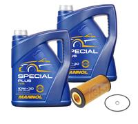 FEBI BILSTEIN Filtro Olio 10L MANNOL Special Plus 10W-30 Per Audi A8 4E2 4E8 4.2