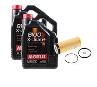 FEBI BILSTEIN Filtro Olio 10L Motul 8100 X-Clean+ 5W30 Per BMW X5 E70 XDRIVE30D