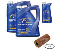 Febi BILSTEIN Filtro Olio 11L mannol Defender 10W-40 per Mercedes Benz