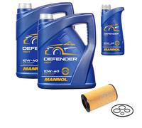 Febi Bilstein Filtro Olio 11L Mannol Defender 10W-40 Per Mercedes-Benz E-Class