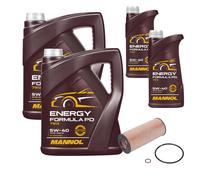 FEBI BILSTEIN Filtro Olio 12L MANNOL Energy Formula PD 5W-40 Per BMW X3 E83 2.0d