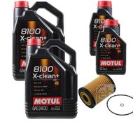 Febi BILSTEIN Filtro Olio, 12L Motul 8100 x-Pulire+5W30 per Mercedes-Benz
