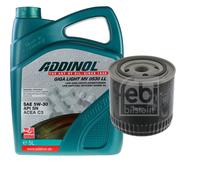 FEBI BILSTEIN Filtro Olio 5L ADDINOL GIGA LIGHT MV 0530 LL Per VW Lupo 1.7 SDI