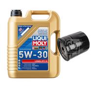 Febi BILSTEIN Filtro Olio 5L Liqui Moly 5W30 Longlife3 per Saab 9-5 YS3E 2.0 T