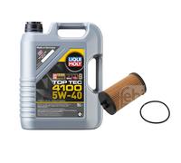 Febi BILSTEIN Filtro Olio 5L Liqui Moly Top Tec 4100 5W-40 per Opel Corsa D S07