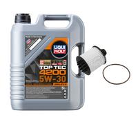 FEBI BILSTEIN Filtro Olio 5L Liqui Moly Top Tec 4200 5W-30 Per Opel Combo