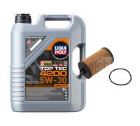 Febi BILSTEIN Filtro Olio 5L Liqui Moly Top Tec 4200 5W-30 per Opel Corsa D '