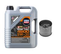 Febi BILSTEIN Filtro Olio 5L Liqui Moly Top Tec 4200 5W-30 per Tucson Tle