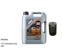 FEBI BILSTEIN Filtro Olio 5L Liqui Moly Top Tec 4200 5W-30 Per VW Golf IV