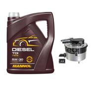 Febi BILSTEIN Filtro Olio 5L mannol Diesel Tdi 5W-30 per Opel Mokka / X J13