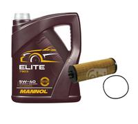 FEBI BILSTEIN Filtro Olio 5L MANNOL Elite 5W-40 Per Audi Allroad 4BH C5 2.5 TDI