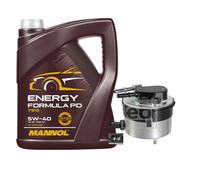 Febi BILSTEIN Filtro Olio 5L mannol Energia Formula Pd 5W-40 per Opel Mokka / X