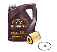 FEBI BILSTEIN Filtro Olio 5L MANNOL Energy 5W-30 Per Mazda 6 Hatchback GG 2.0