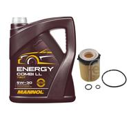 FEBI BILSTEIN Filtro Olio 5L MANNOL Energy Combi LL 5W-30 Per Mercedes-Benz
