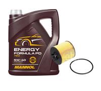 FEBI BILSTEIN Filtro Olio 5L MANNOL Energy Formula PD 5W-40 Per VW Golf Plus 5M1