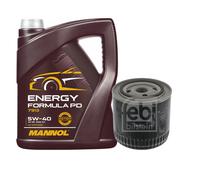 FEBI BILSTEIN Filtro Olio 5L MANNOL Energy Formula PD 5W-40 Per VW Lupo 6X1 6E1